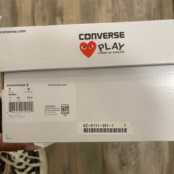 Commes des Garçon Converse! NEVER WORN / BrandNew - Picture 15 of 15